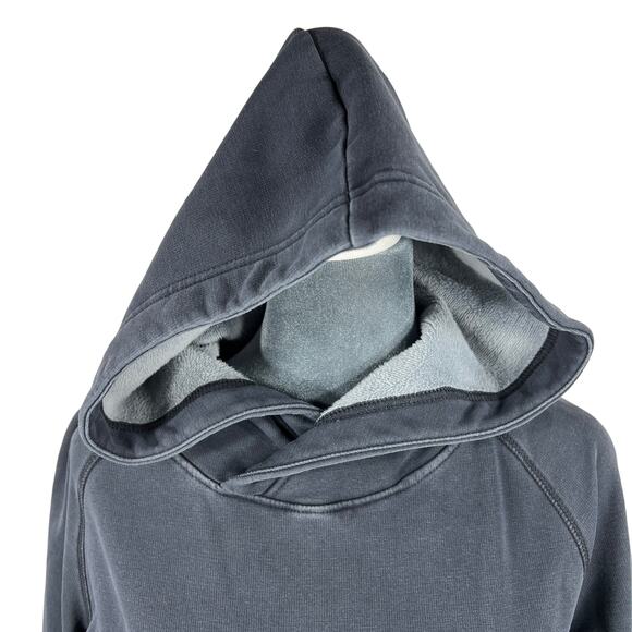 Ugg Cropped Hoodie Sweatshirt Women's Small Gray Active Neutral Raw Hem & Cuffs - Picture 7 of 11
